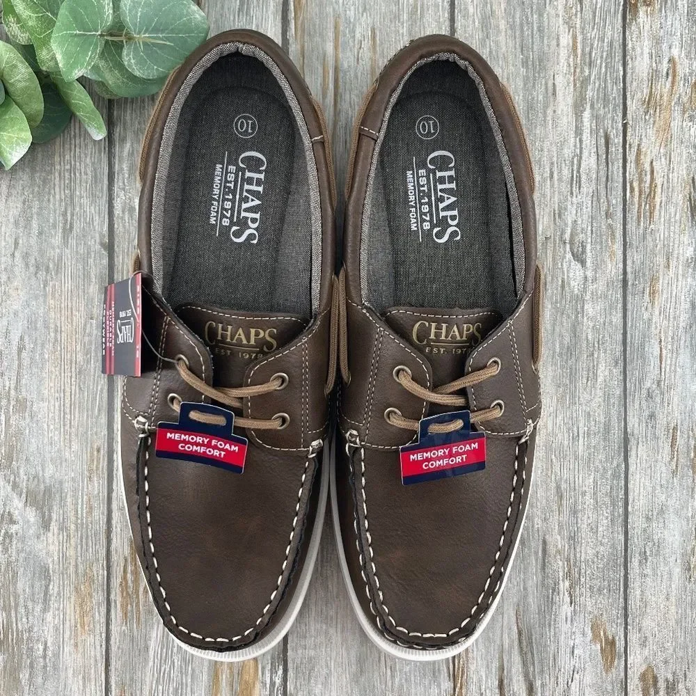 Men’s Chaps Benny Boat Shoes Size 10